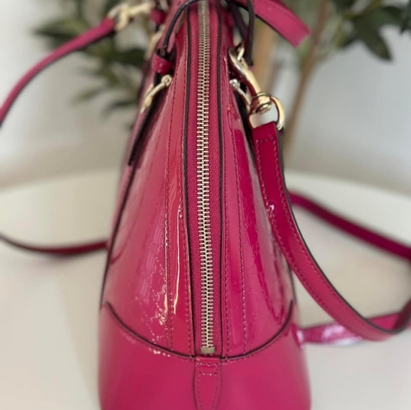 Gucci Magenta Pink Patent Microguccissima Small Nice Top Handle Bag - Picture 3 of 10